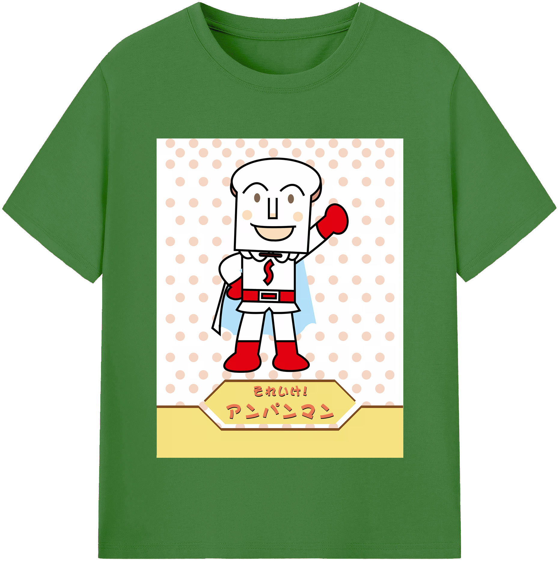 （画像用） アンパンマン Anpanman レディースカジュアルプリントTシャツ（綿100％）